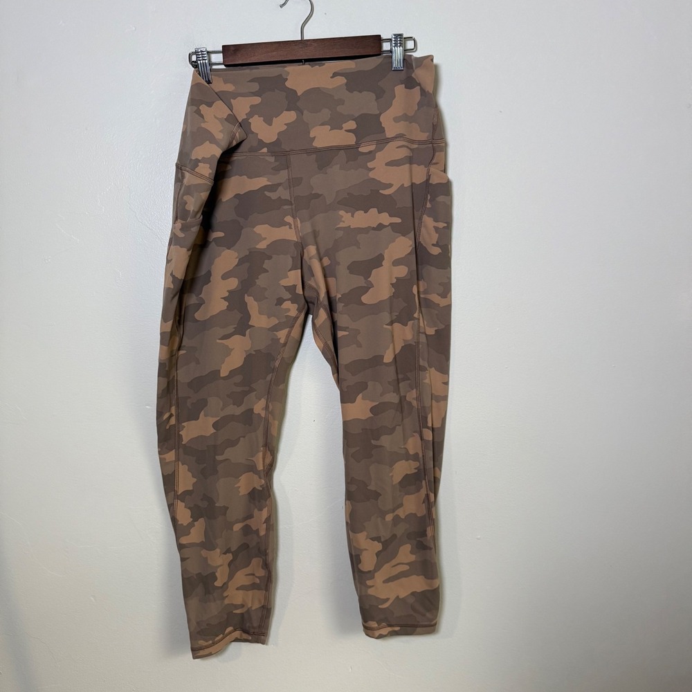 Lululemon Align High Rise Camo Pocket Leggings Size 20 Brier Rose Multi